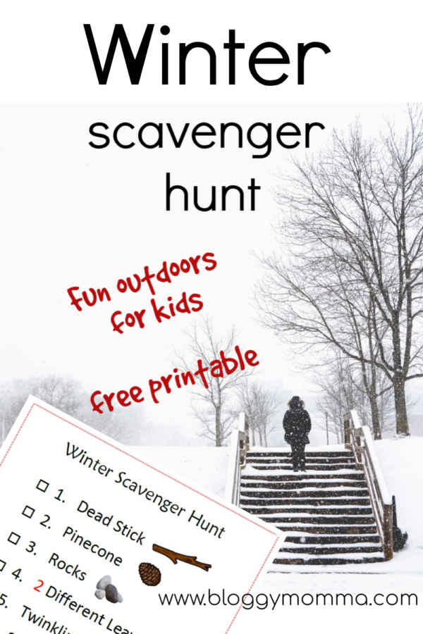 AMAZING WINTER SCAVENGER HUNT TO GET OUTSIDE - Bloggy Momma