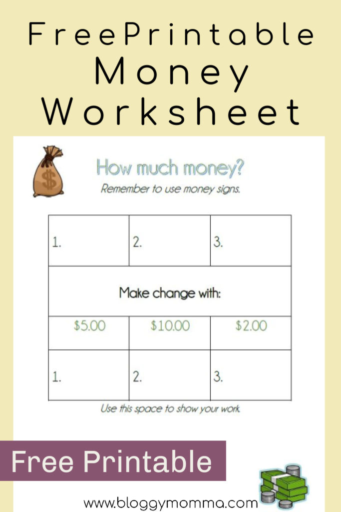 Fun Money & Time Skills Worksheets | Bloggy Momma