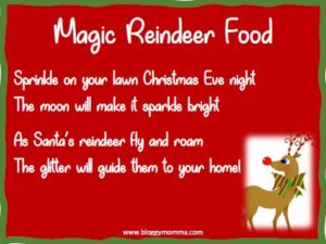 DIY MAGIC REINDEER FOOD - PRINTABLE - FREE Printable - Bloggy Momma