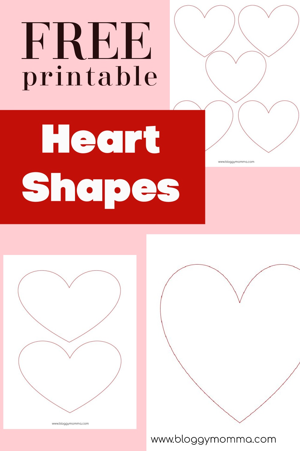 FREE PRINTABLE HEART SHAPES - FREE PRINTABLE - Bloggy Momma