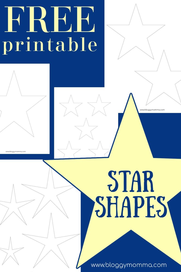 THE BEST SUPER STAR SHAPES | FREE PRINTABLE - FREE PRINTABLE - Bloggy Momma