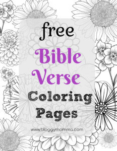 PRETTY BIBLE VERSE COLORING PAGES - Bloggy Momma